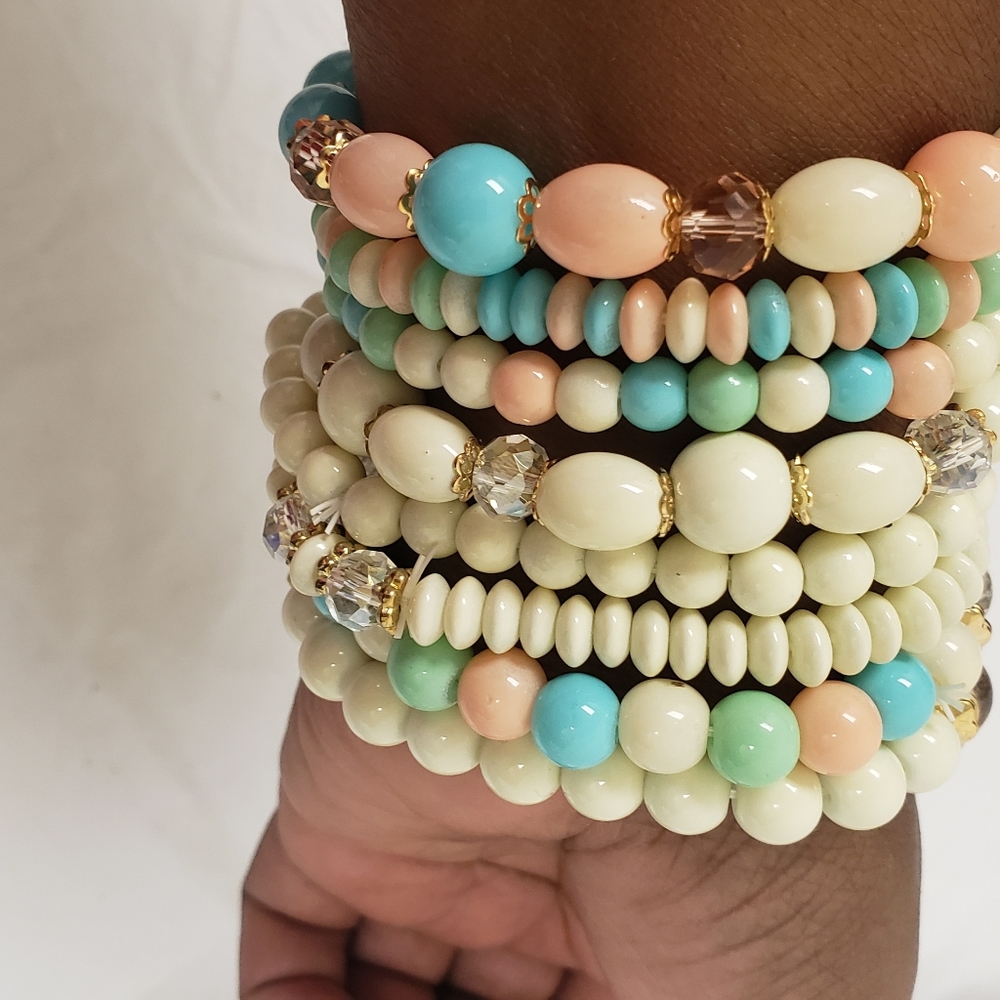 Bohemian stack bracelets - Picture 2 of 4